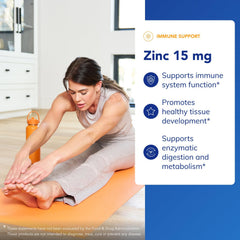 Pure Encapsulations Zinc Picolinate bottle label highlighting immune support.