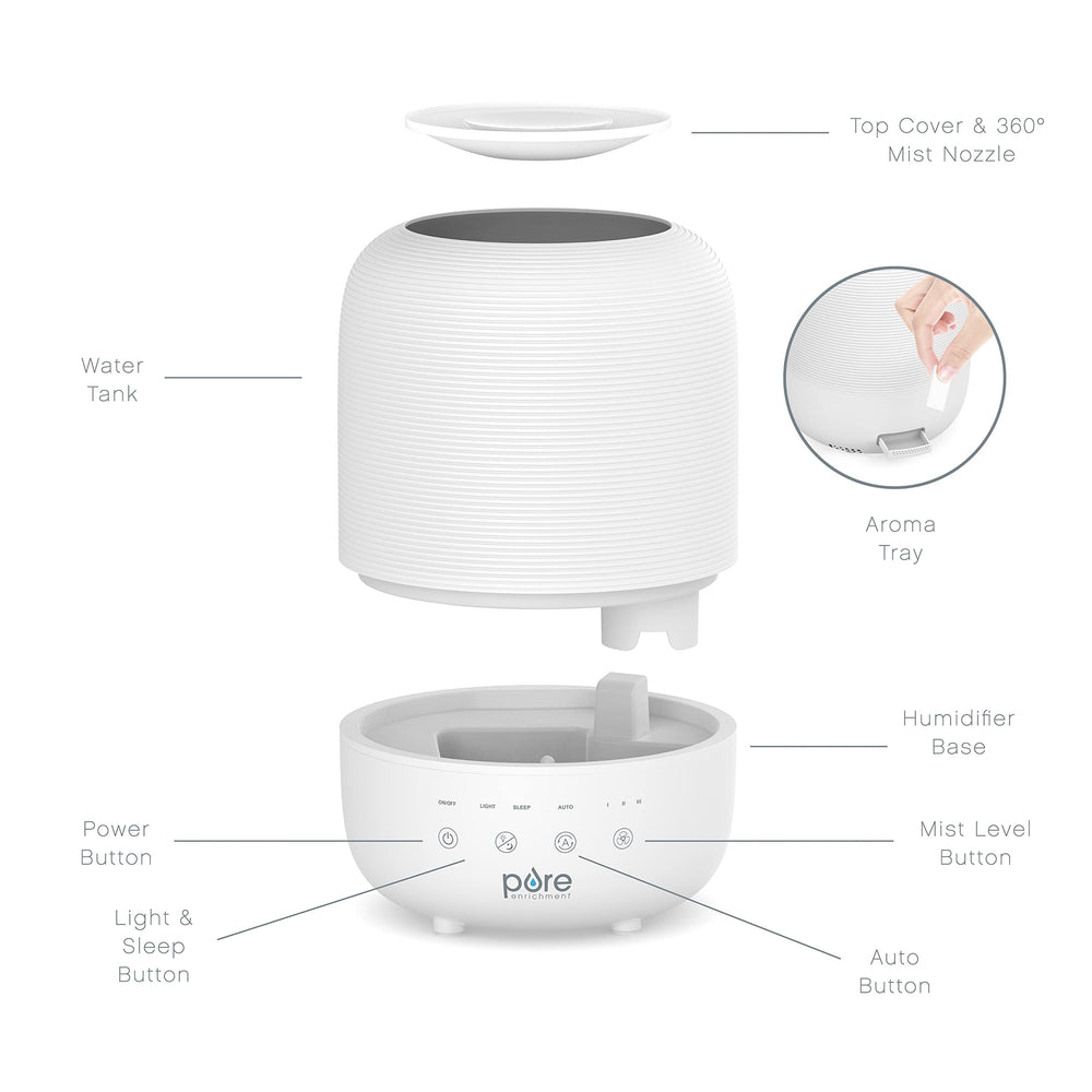 Pure Enrichment HUME Sense night light with ambient color options.