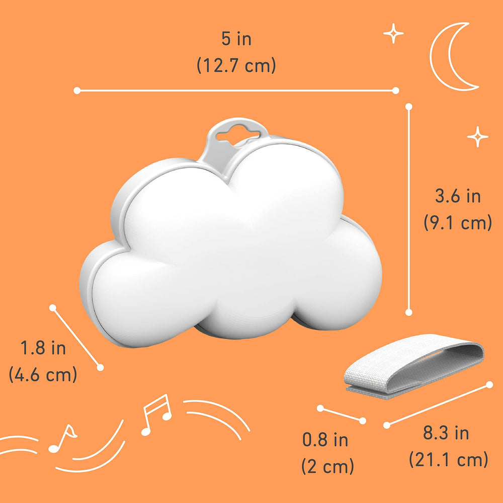 Pure Enrichment PureBaby Cloud battery-powered operation enables cordless use anywhere