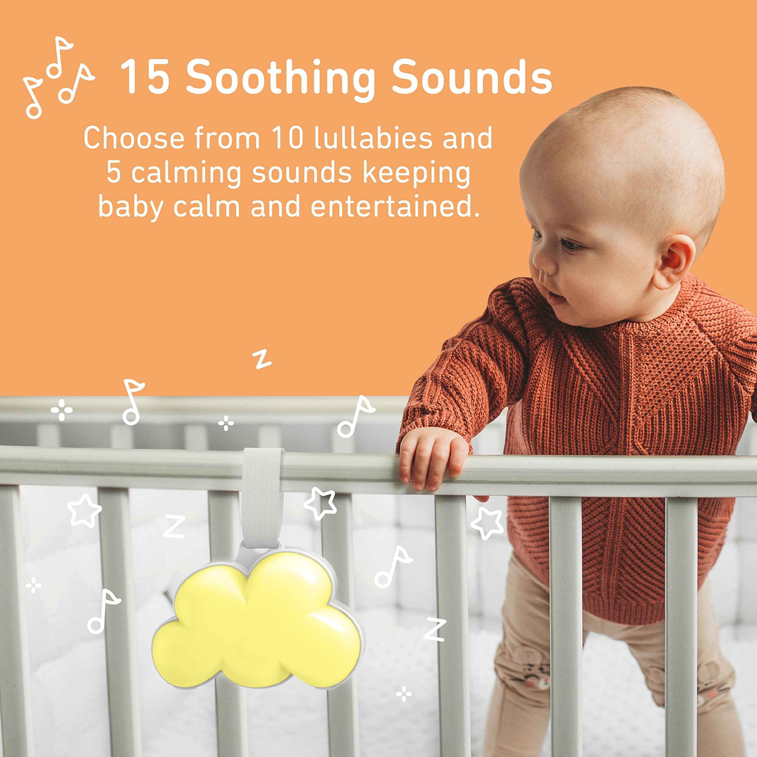 Pure Enrichment PureBaby Cloud night light with color cycle for gentle bedtime ambience