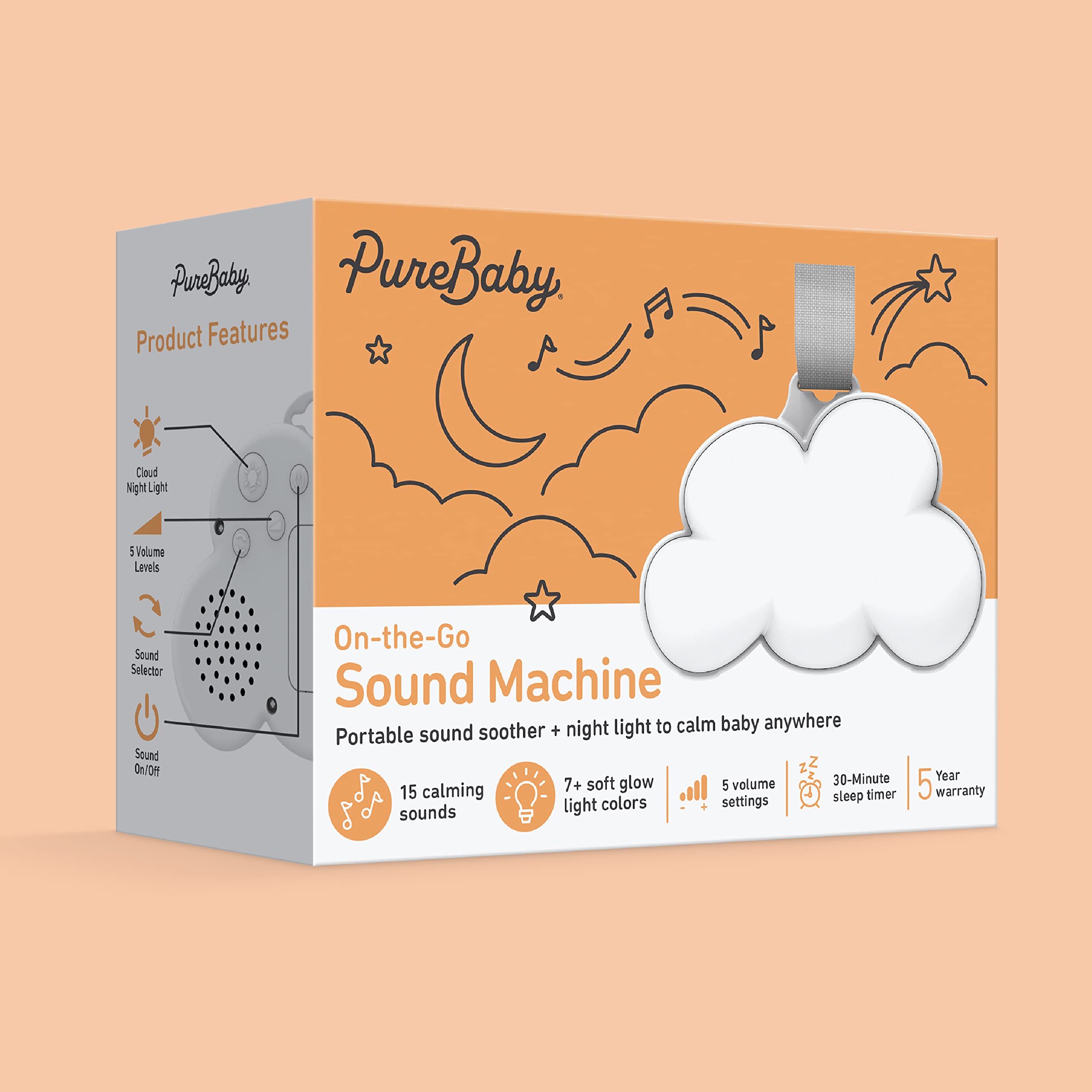 Pure Enrichment PureBaby Cloud 5-year warranty and support for peace of mind