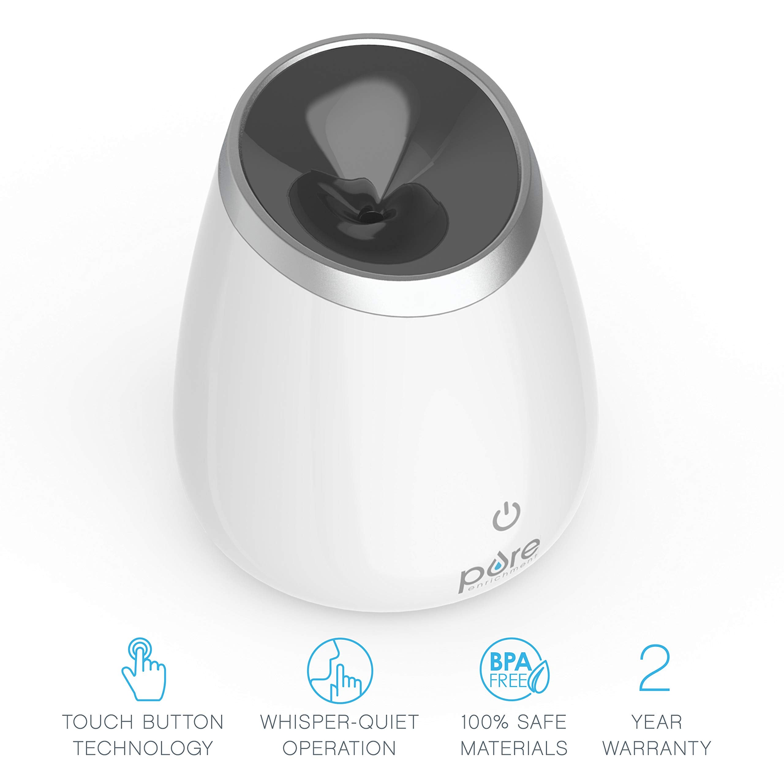 Pure Enrichment PureSpa Deluxe diffuser with water tank in action for extended aromatherapy.