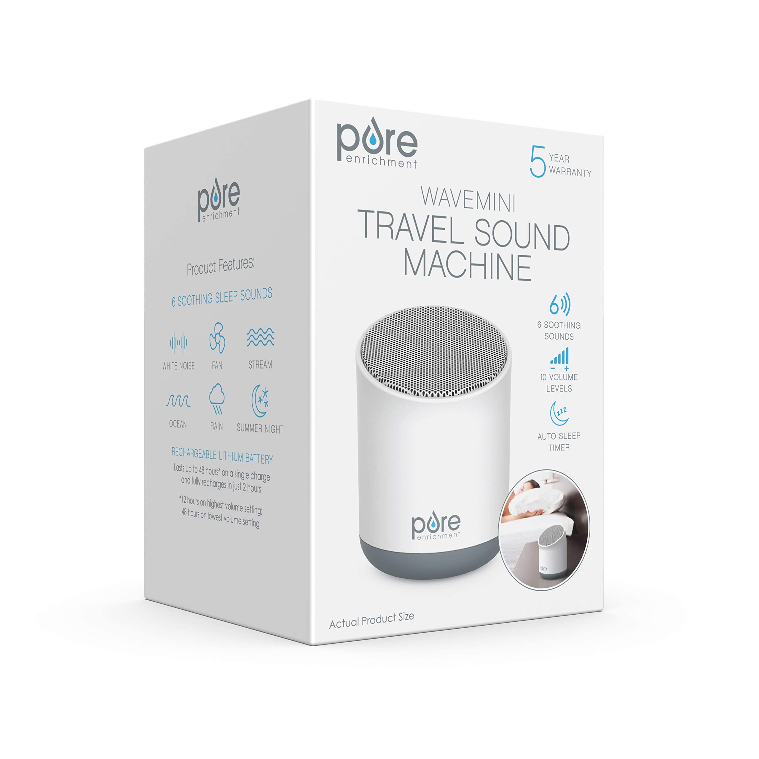 Pure Enrichment Wave Mini travel bag and device for on-the-go storage