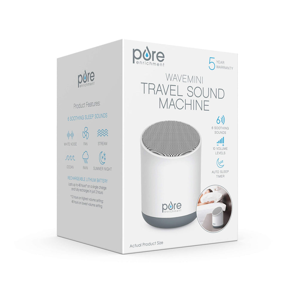 Pure Enrichment Wave Mini travel bag and device for on-the-go storage