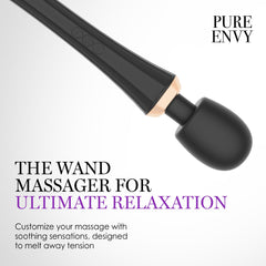Pure Envy Joystick vibration settings displayed for customizable stimulation and body massage.