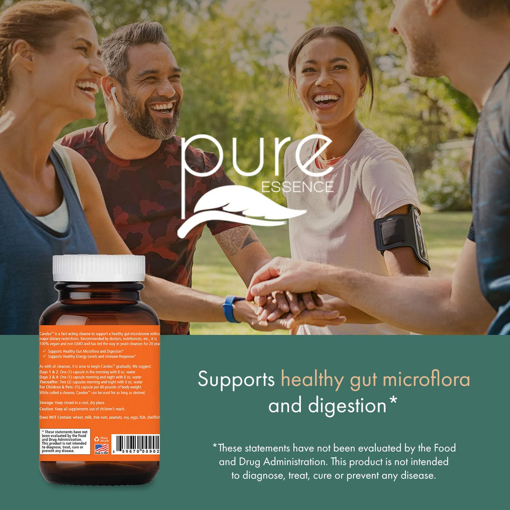Pure Essence Candex capsules close-up in jar for easy daily use