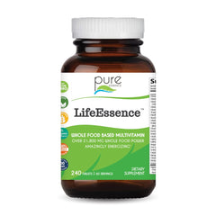 PURE ESSENCE LABS LifeEssence bottle and capsules for daily energy support