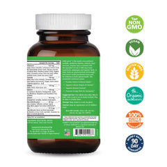 LifeEssence tablets closeup highlighting vegan, allergen-free formulation