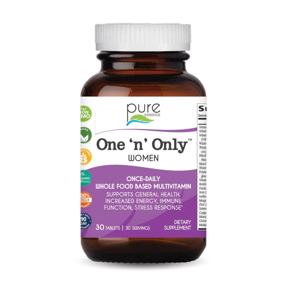Pure Essence Labs One N Only bottle front for daily balance support.