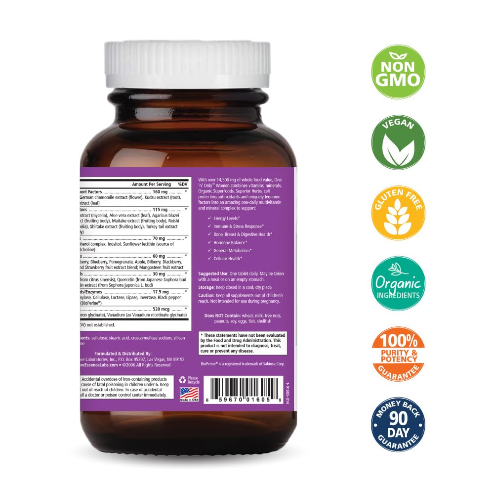 Pure Essence Labs One N Only capsules closeup showing convenient one-a-day format