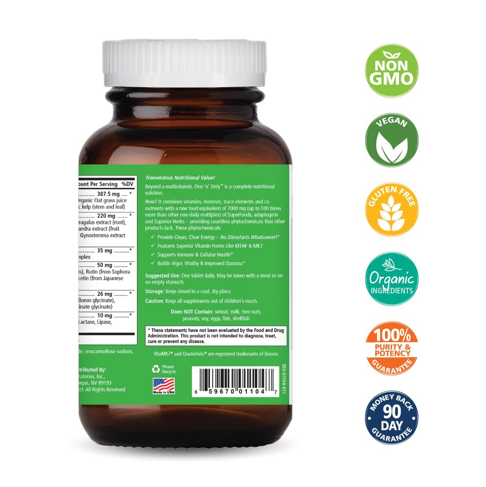 Pure Essence One n Only bottle label closeup highlights ingredients.