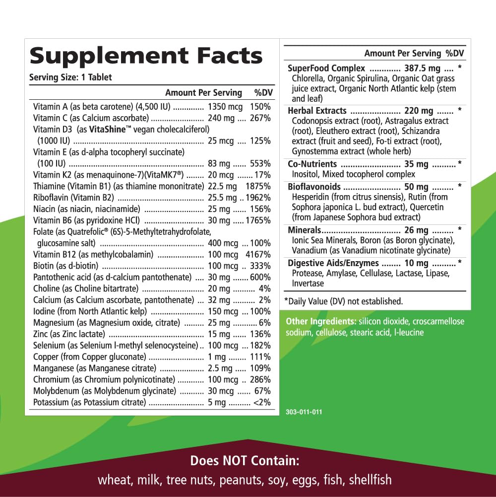 Pure Essence One n Only superfoods blend visual hints at nutrition.