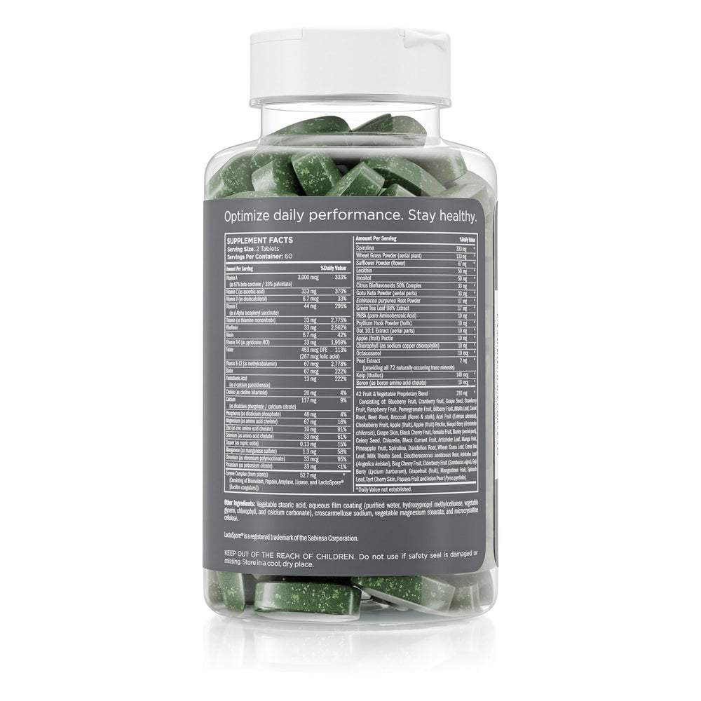 Pure for Men tablets close-up showing compact daily tablets for convenience and routine.