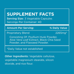 Plant-based ingredients chia and flax in Stay Ready Fiber for fiber and omega-3s