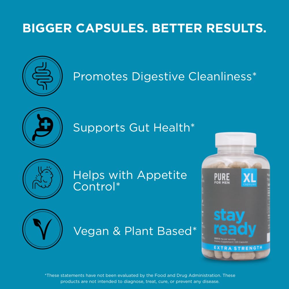 Pure for Men Stay Ready Fiber chia seeds shown as part of the blend