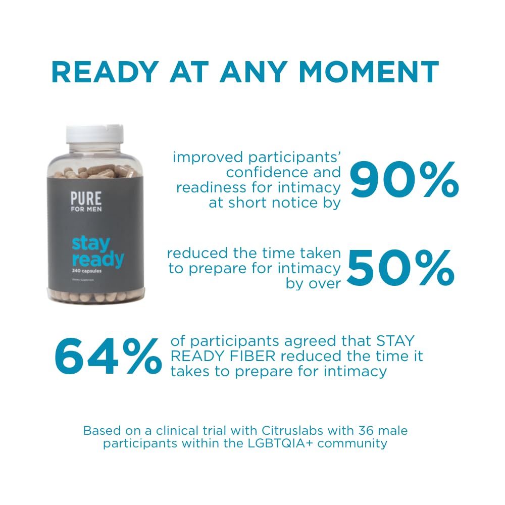 Pure for Men Stay Ready Fiber travel pack ready for on-the-go use.