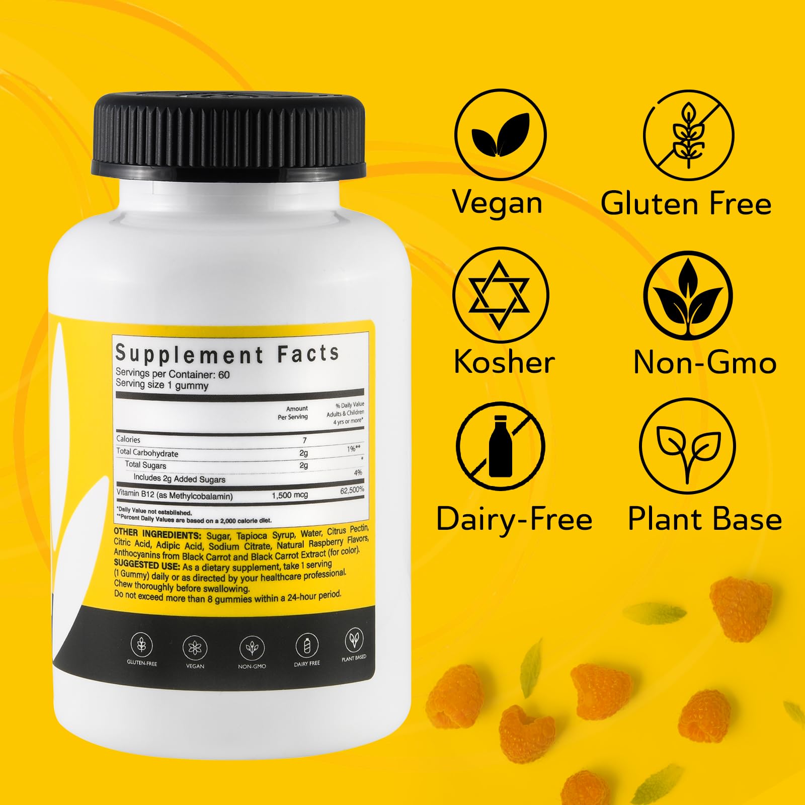 Pure Formulated Methyl B12 gummies adult taking a daily chew for focus