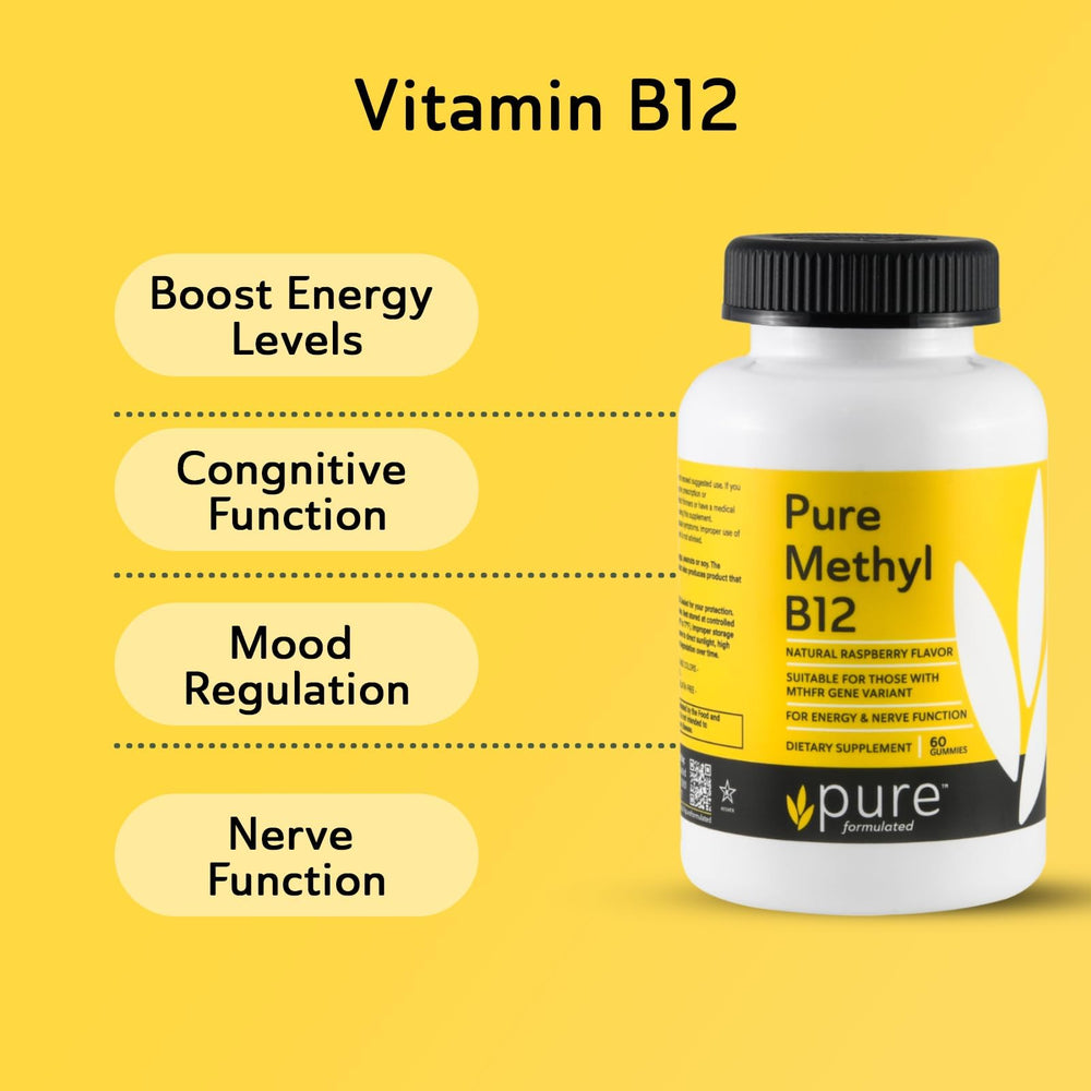Pure Formulated Methyl B12 gummies dairy-free icon, suitable for dairy-free diets