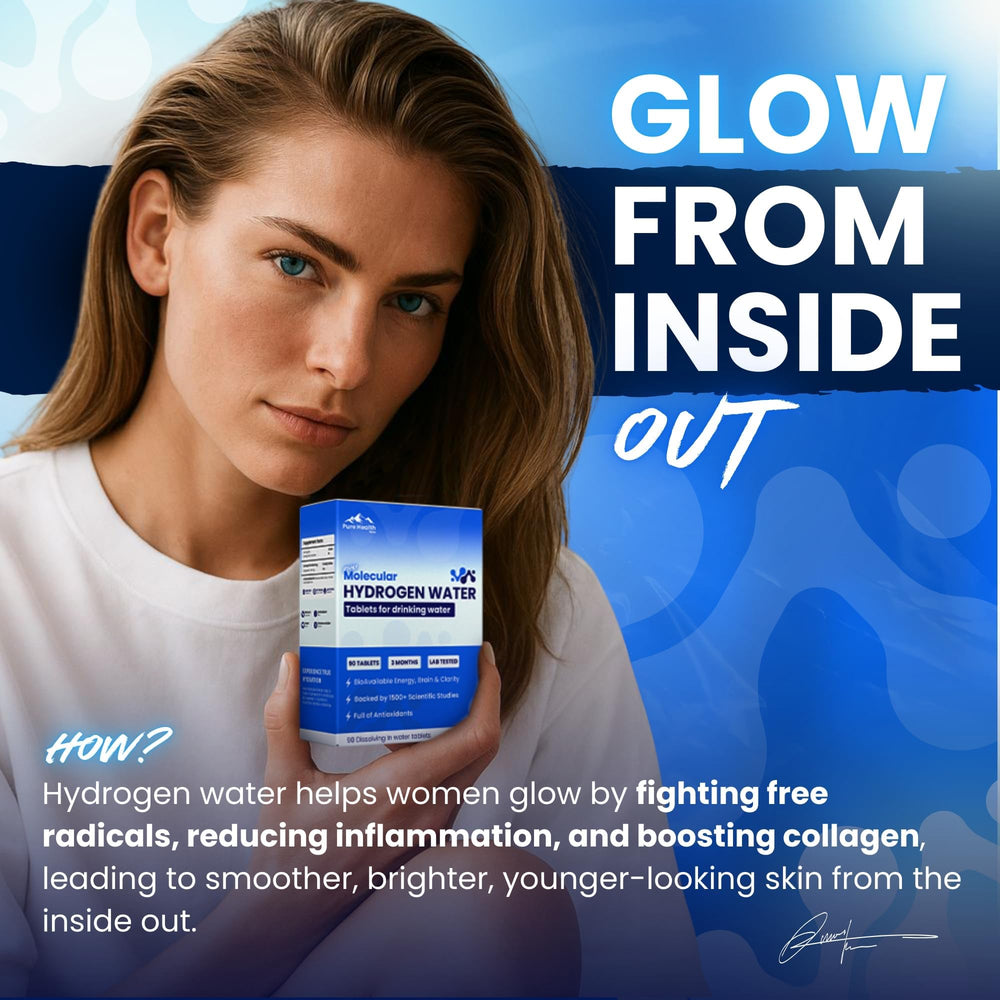 PHM tablets in a glass as part of daily hydration routine.