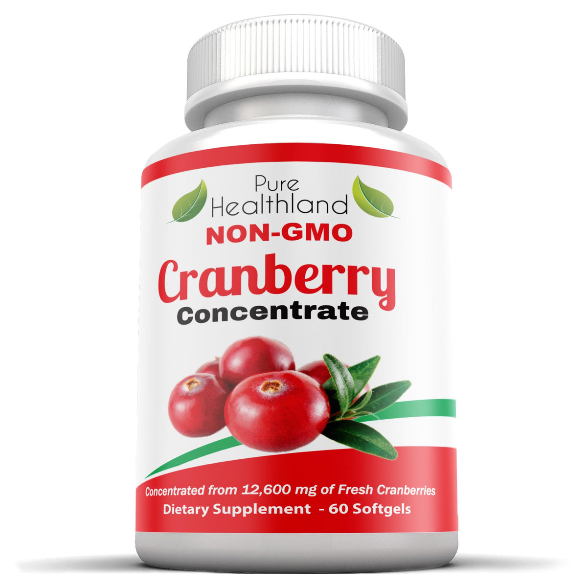 Pure Healthland cranberry softgels small pills easy to swallow for daily use