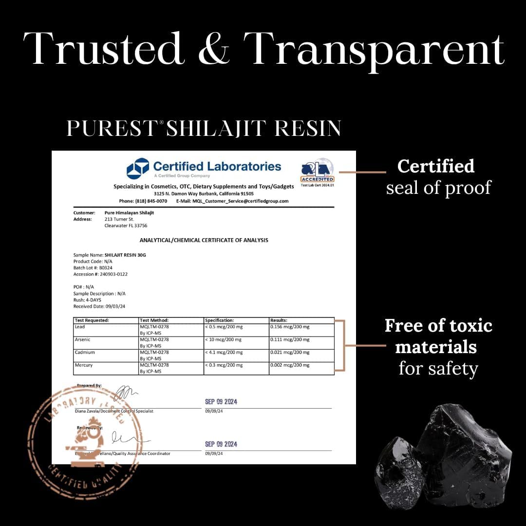 Amber glass bottle of Pure Himalayan Shilajit resin signaling protection and potency