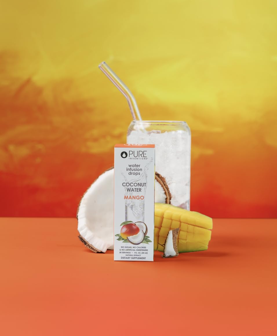 Pure Inventions glass bottle packaging emphasizes health-conscious choice