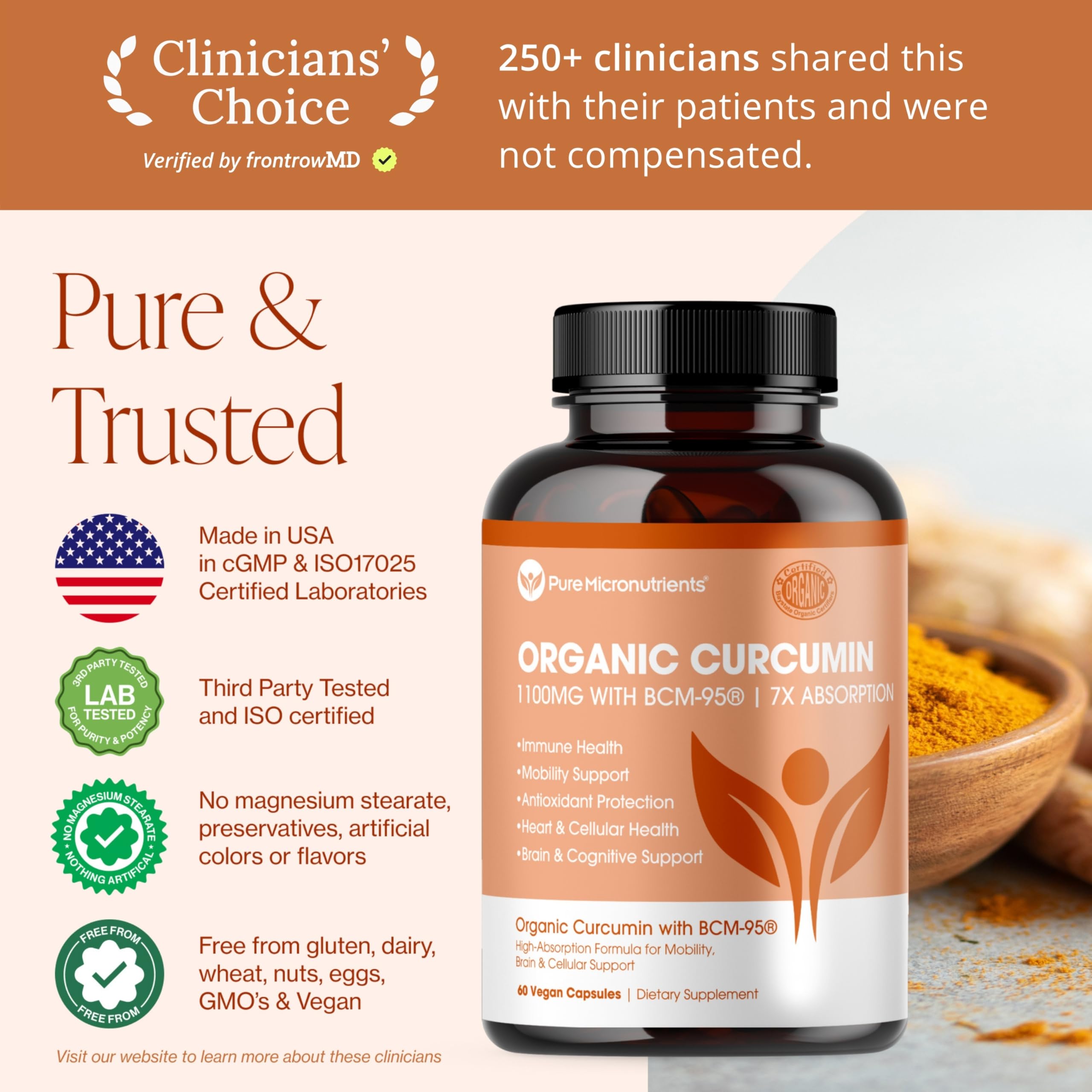Pure Micronutrients front view bottle showcasing product design