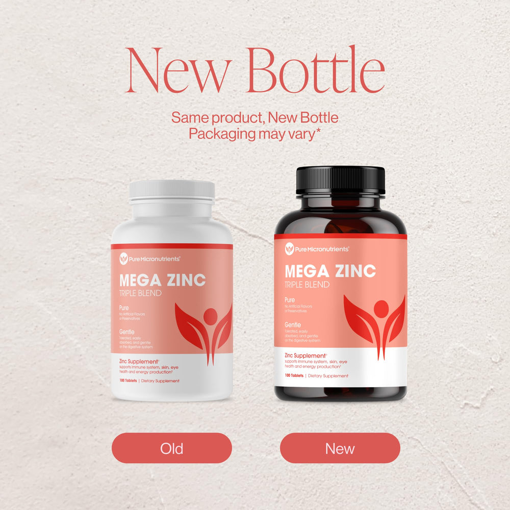 Pure Micronutrients Mega Zinc dose cup showing consistent 50mg measure.