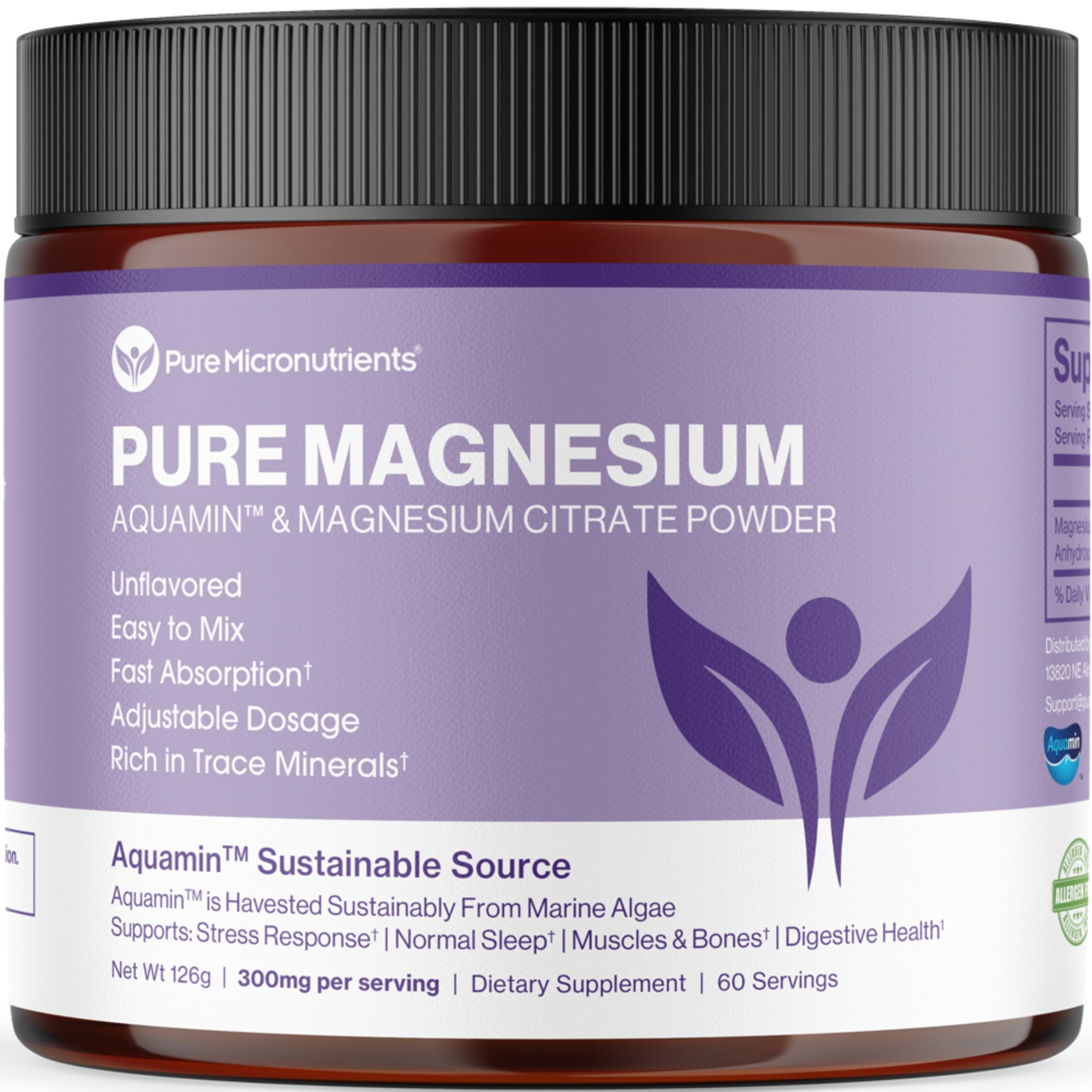 Pure Micronutrients magnesium citrate bottle for daily wellness.