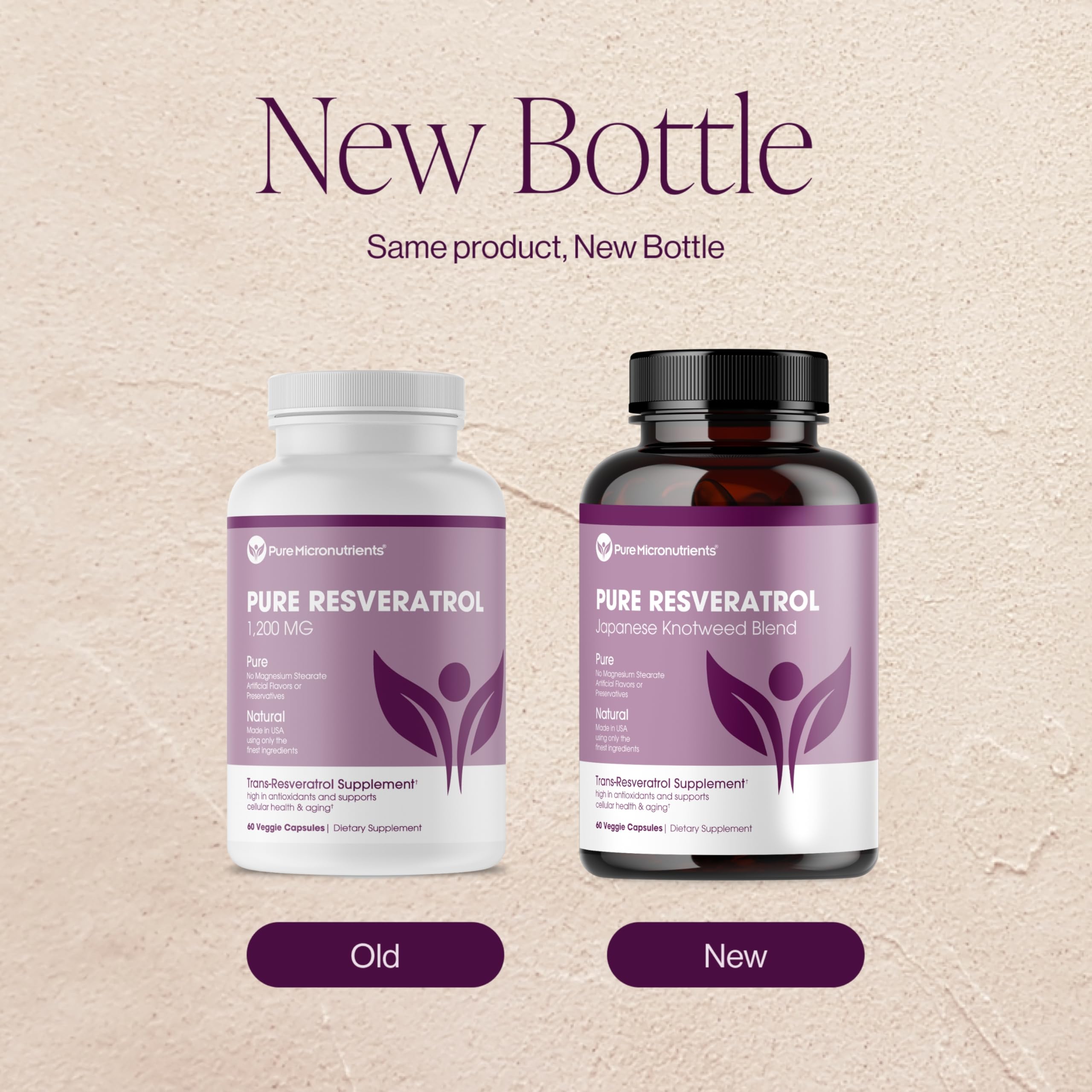 Lifestyle scene with Pure Resveratrol suggesting energy and immune support
