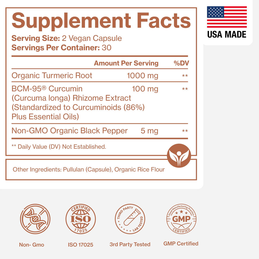 Pure Micronutrients turmeric root and black pepper scene with authentic ingredients