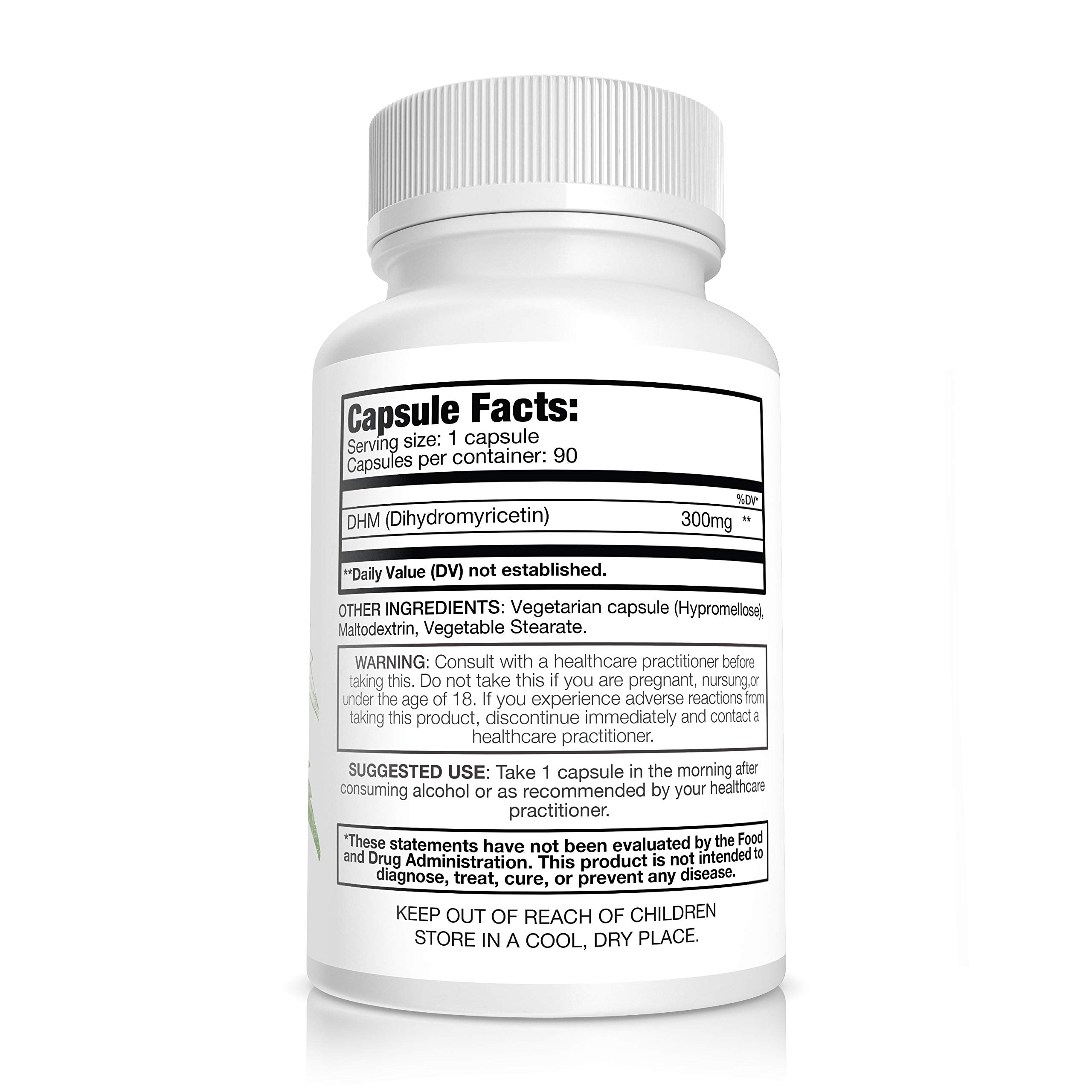 Pure Nootropics DHM bottle cap close-up shows dosage and quality.