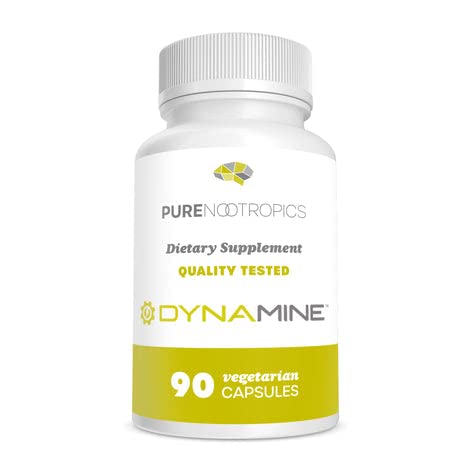 Pure Nootropics Dynamine energy capsules ready for daily focus