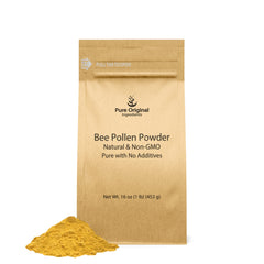 Pure Original Ingredients Bee Pollen Powder 1 lb jar for natural daily energy support
