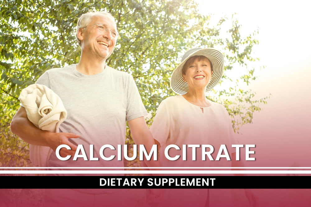 Pure Original Calcium Citrate packaging Utah photo highlights domestic manufacturing
