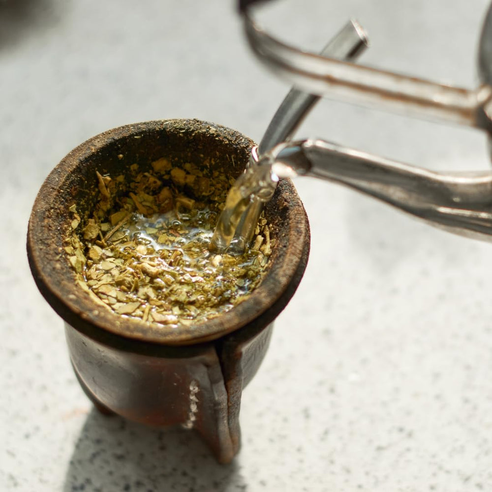 Pure Original Ingredients Yerba Mate capsules pour for dosing clarity.