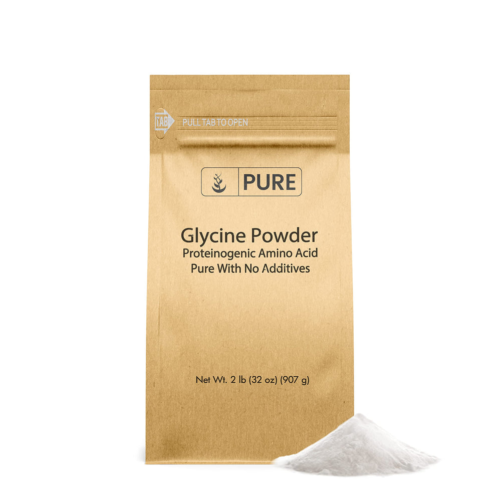 Pure Original Ingredients Glycine Powder bottle, single-ingredient purity for daily protein support.