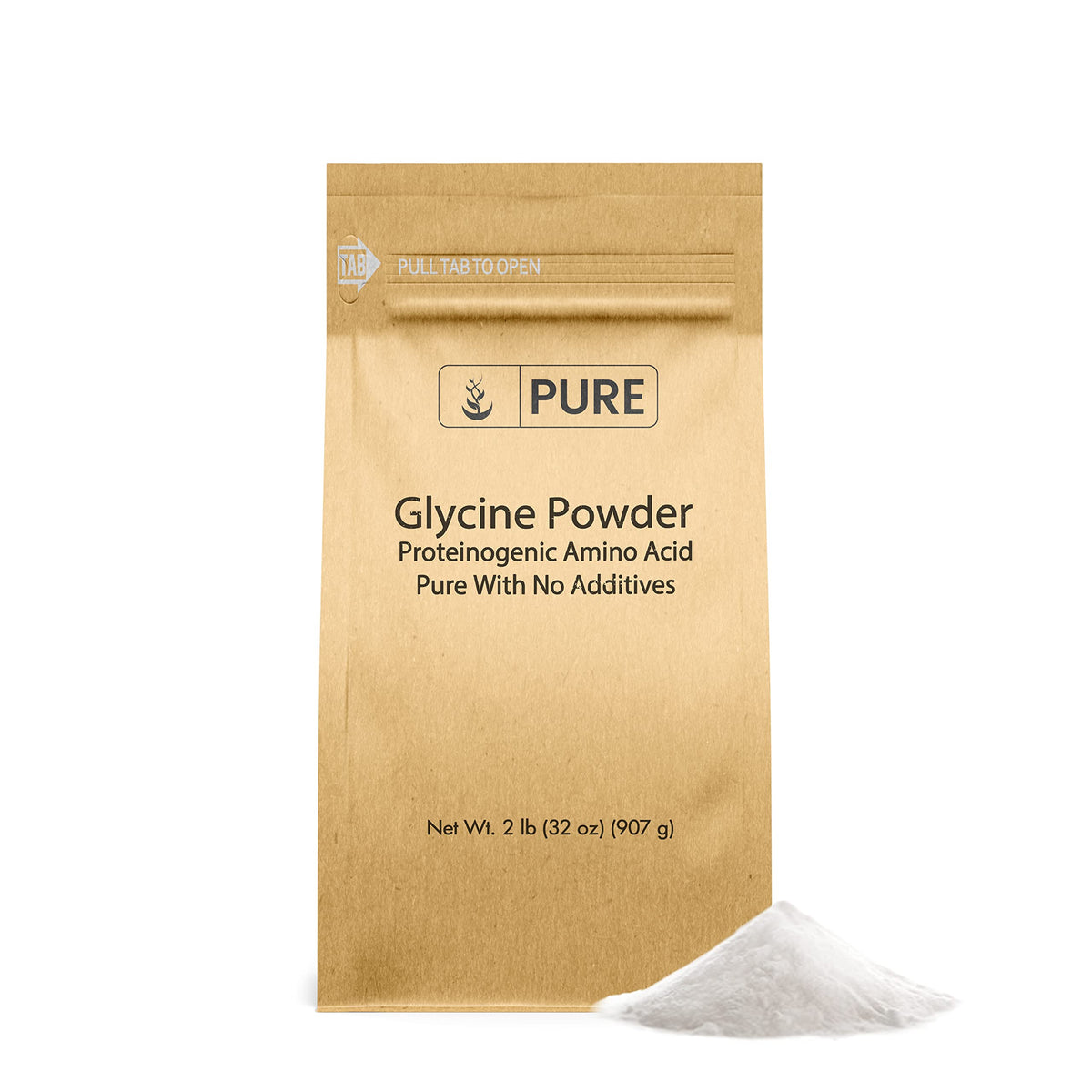 Pure Original Ingredients Glycine Powder bottle, single-ingredient purity for daily protein support.