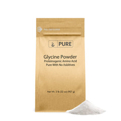Pure Original Ingredients Glycine Powder bottle, single-ingredient purity for daily protein support.