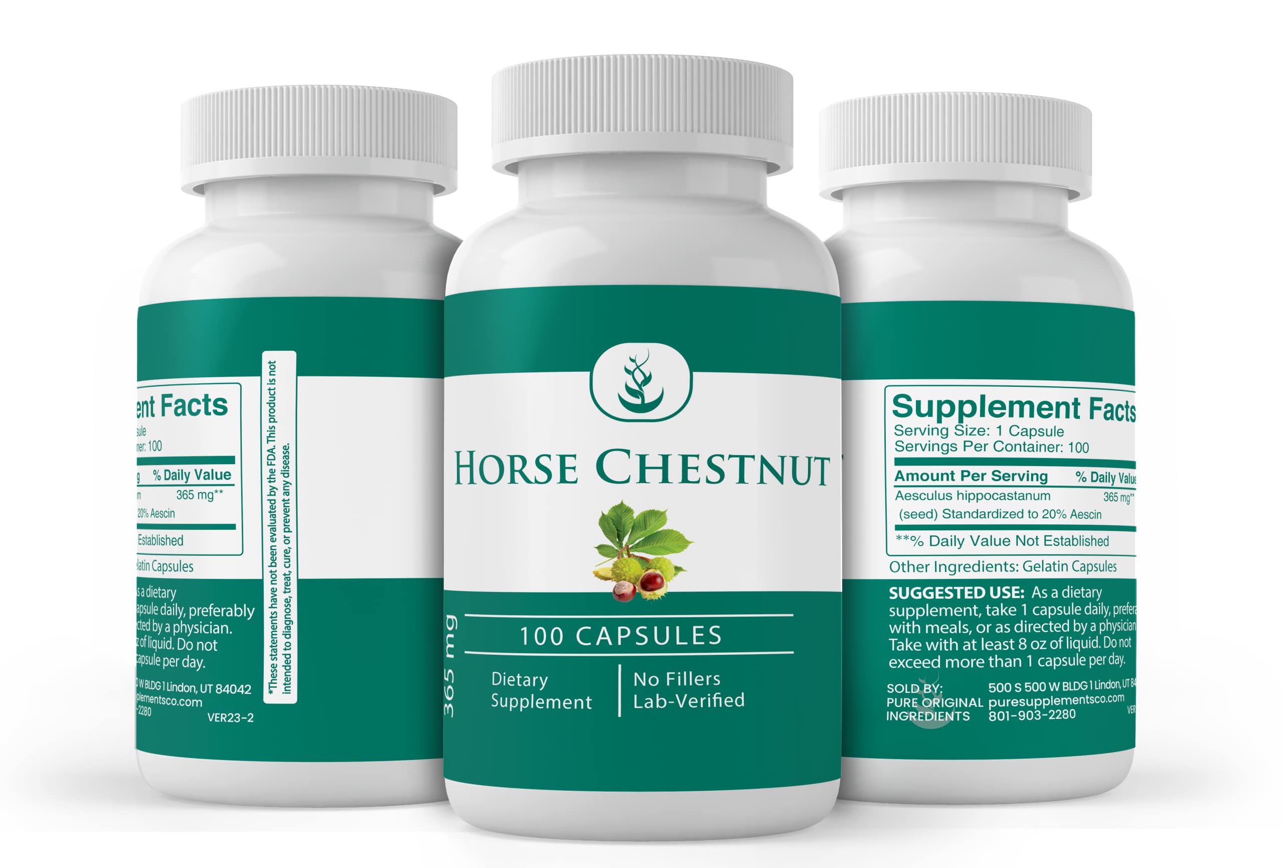 Pure Original Ingredients packaging produced in Utah, USA.