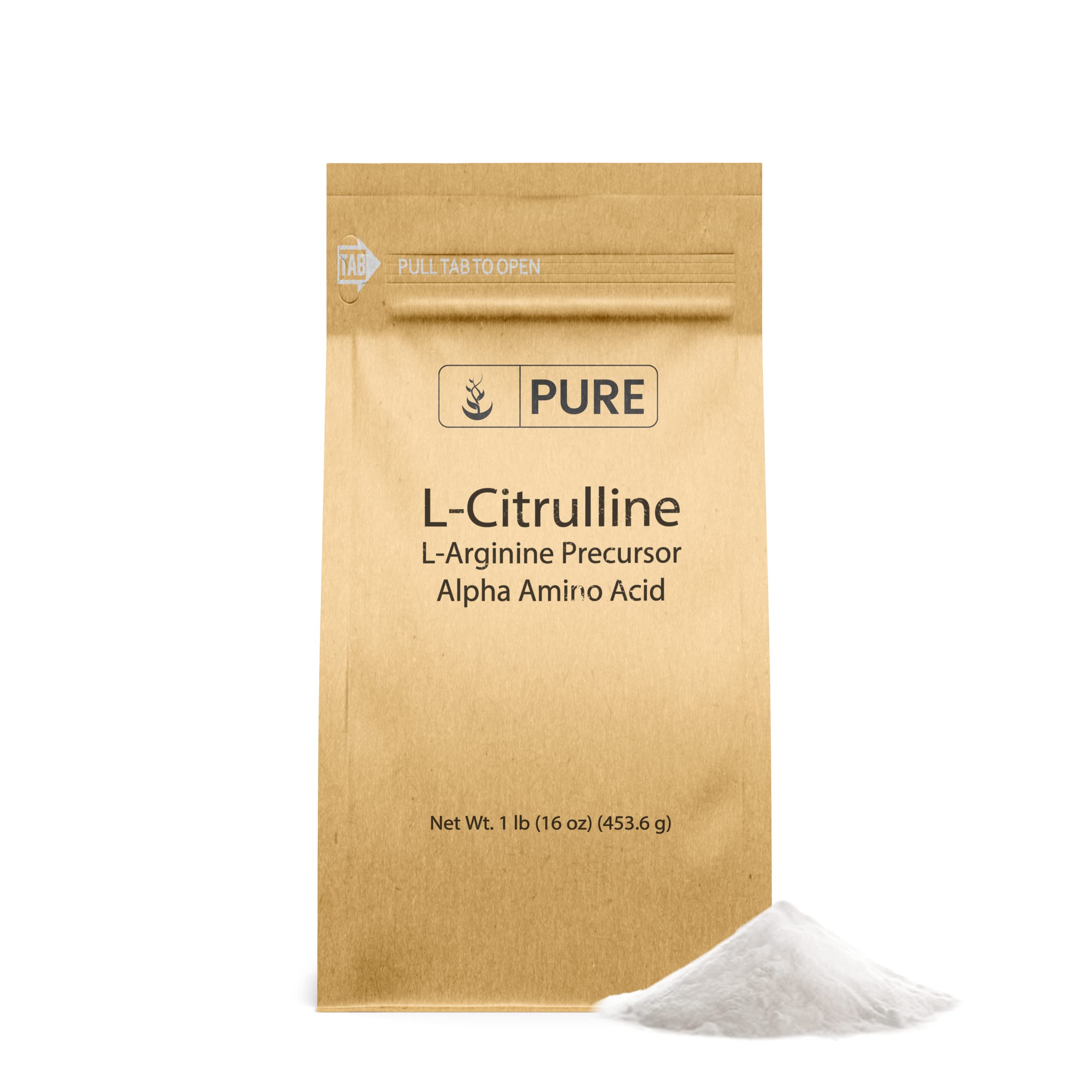 Pure Original Ingredients L-Citrulline powder bottle highlights purity and convenience for daily use.