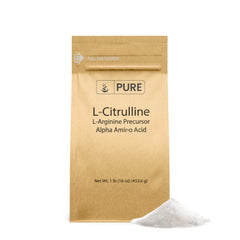 Pure Original Ingredients L-Citrulline powder bottle highlights purity and convenience for daily use.