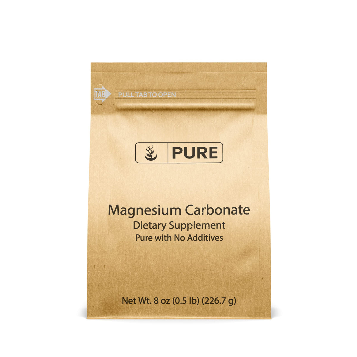 Pure Original Ingredients magnesium carbonate powder container close-up showing purity and versatility.