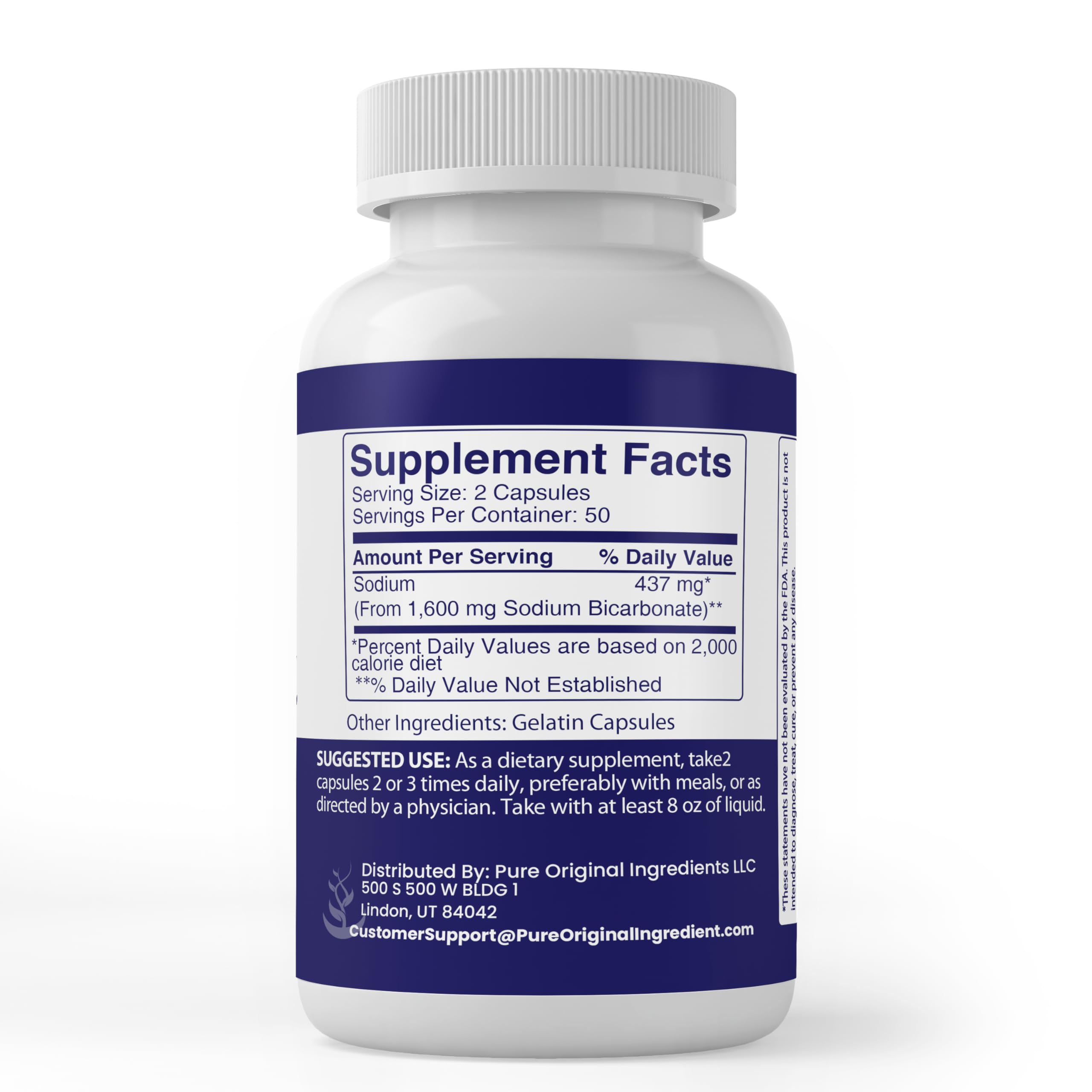 Pure Original Ingredients bottle on kitchen counter in Utah, USA for local production.