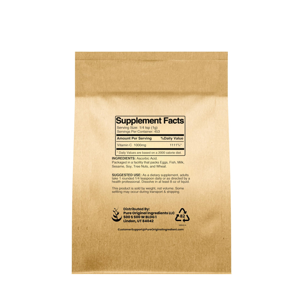 Pure Original Ingredients Vitamin C Powder dissolves in lotion for easy DIY skincare.