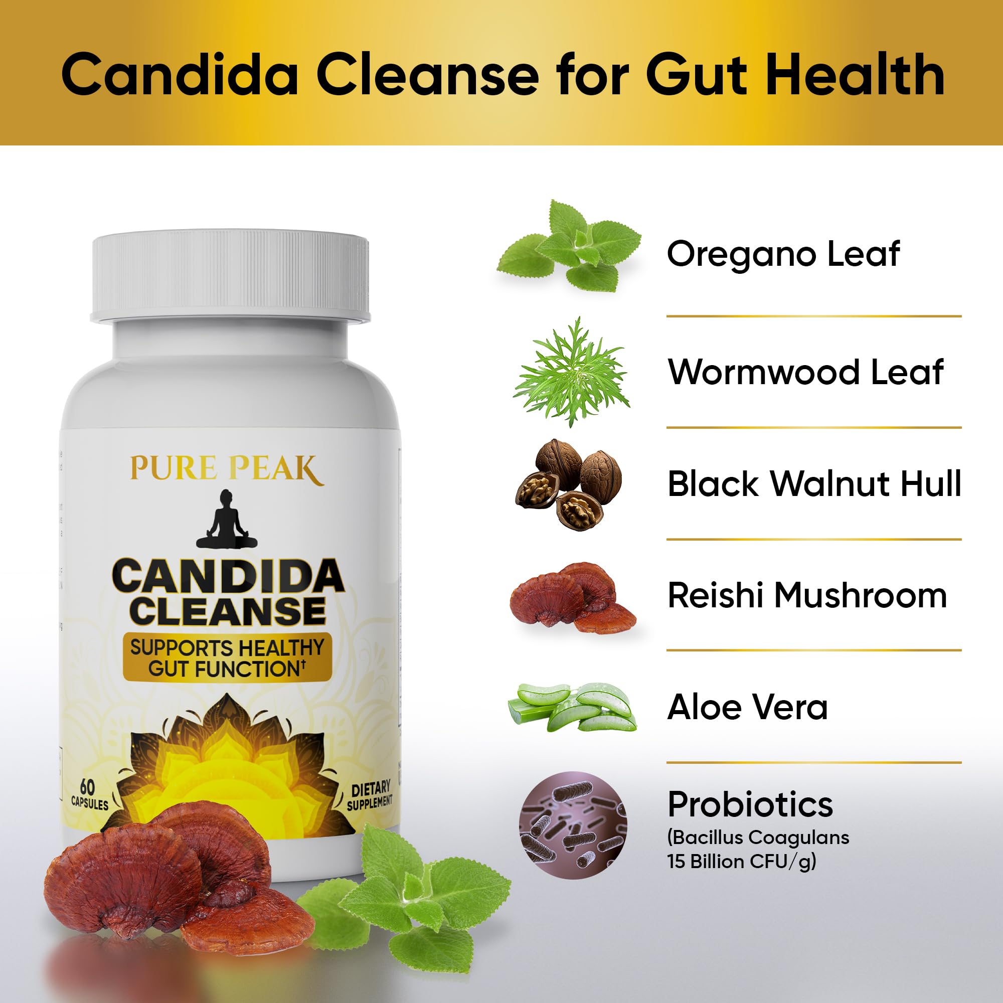 Pure Peak Candida Cleanse daily-use scene depicting a simple wellness routine.