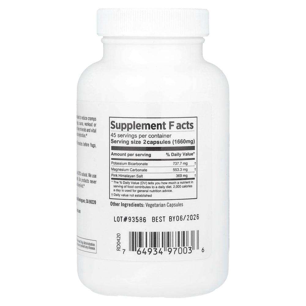 PURE PLANET Sports Salts capsules close-up highlighting convenient daily hydration.