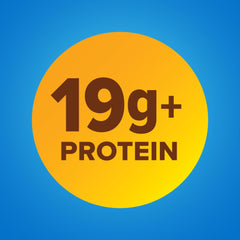 Pure Protein Chewy Chocolate Chip bar close-up shows texture and a 20g protein boost.