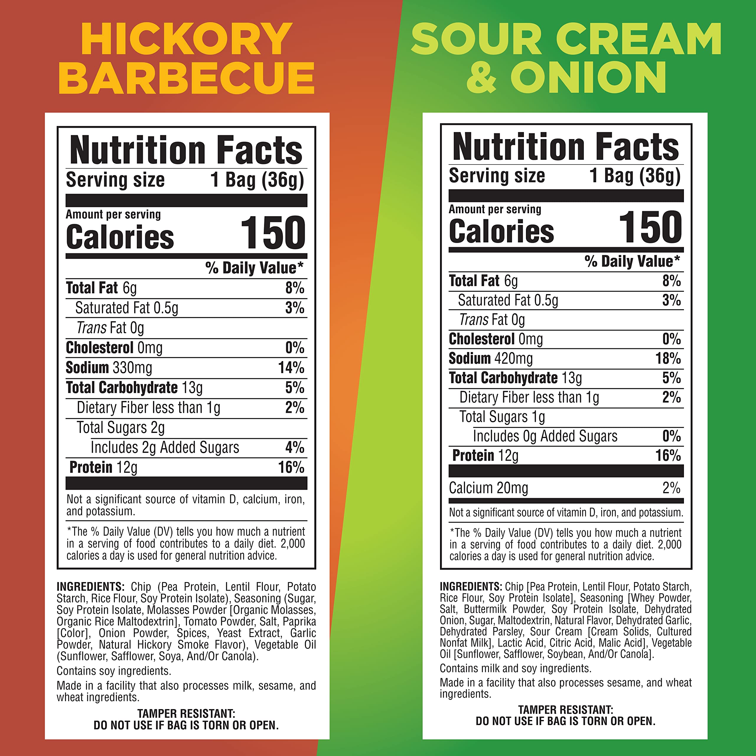 Pure Protein Popped Crisps Sour Cream Onion bag: tangy crunch between meals