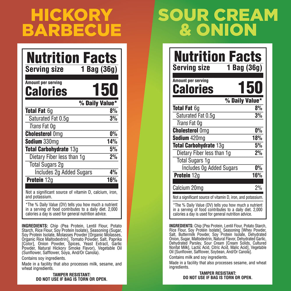 Pure Protein Popped Crisps Sour Cream Onion bag: tangy crunch between meals